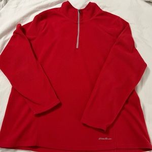 Eddie Bauer women’s plus size quarter zip up fleece pullover 2XL